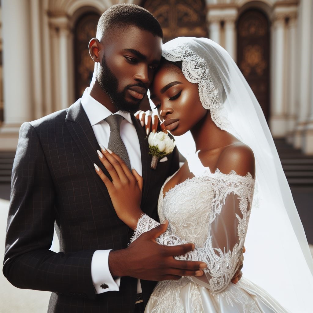 An African couple that recently married